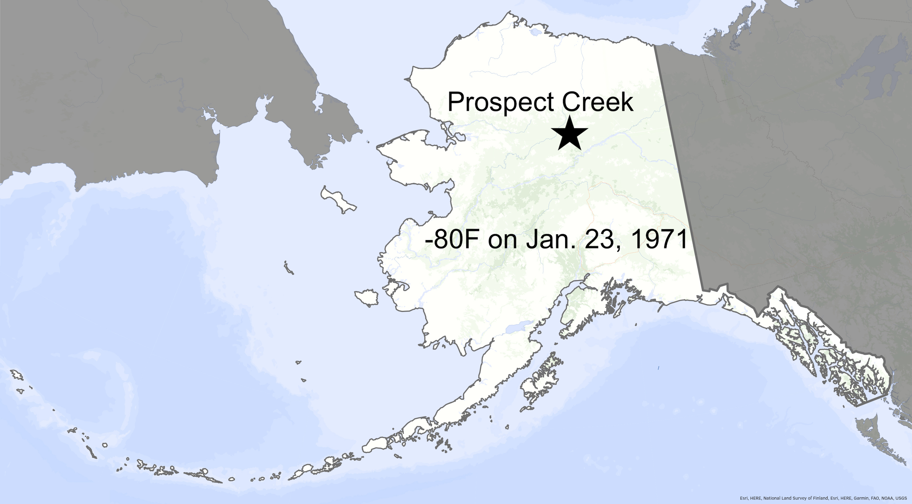 Alaska’s alltime cold record turns 50 Geophysical Institute